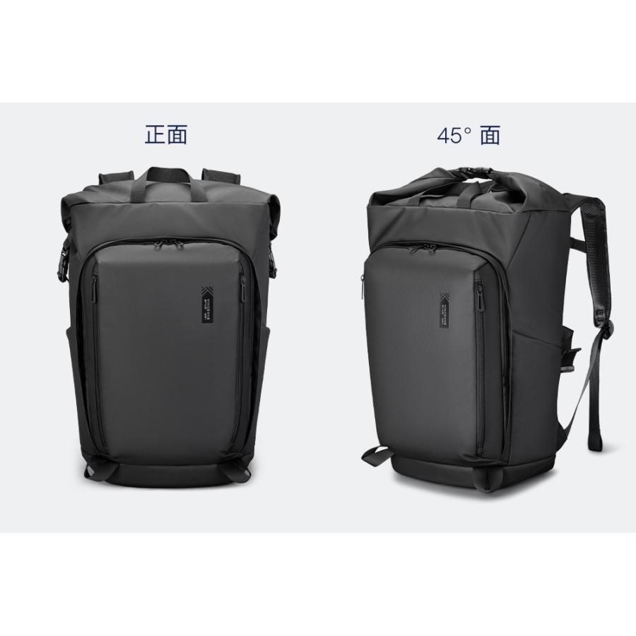 メンズ リュック バックパック シンプルなカジュアルバッグ 大容量 防水 撥水生地 ビジネス 通勤 効率的 2カラー 009 |  | 01