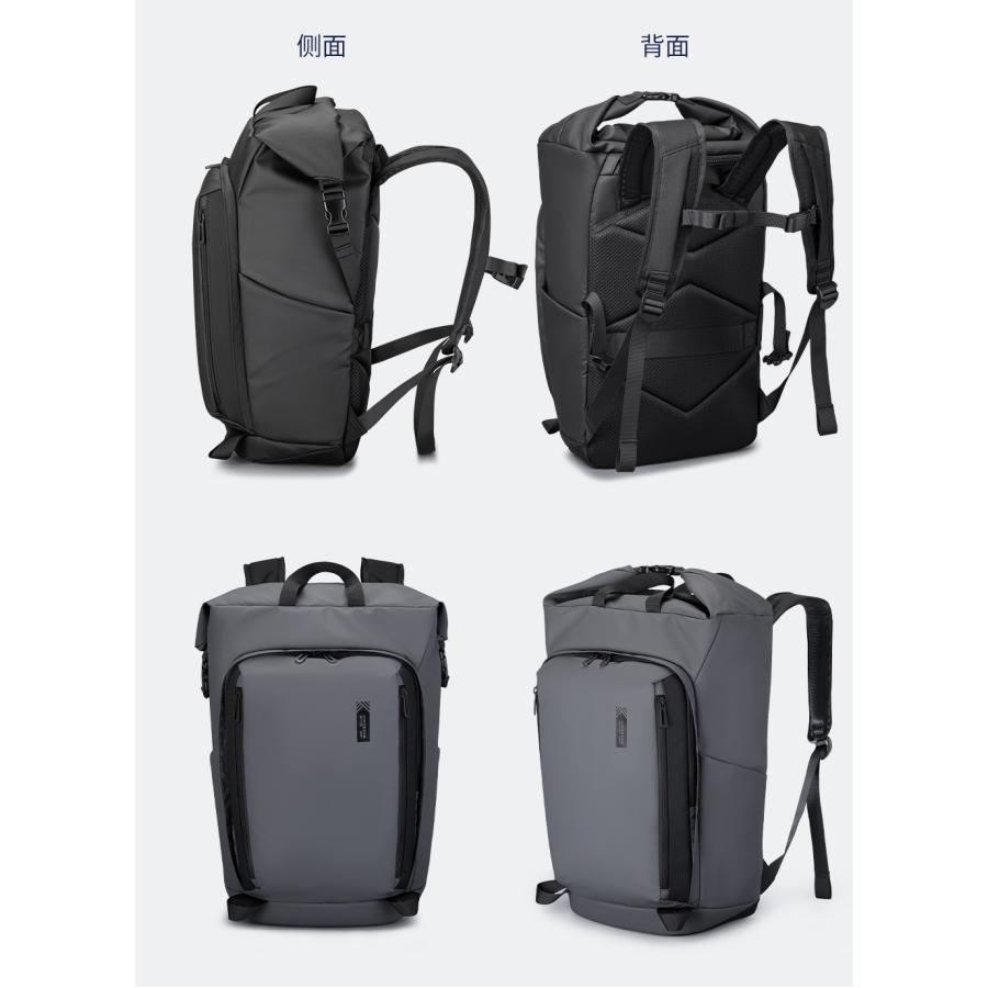 メンズ リュック バックパック シンプルなカジュアルバッグ 大容量 防水 撥水生地 ビジネス 通勤 効率的 2カラー 009 |  | 02