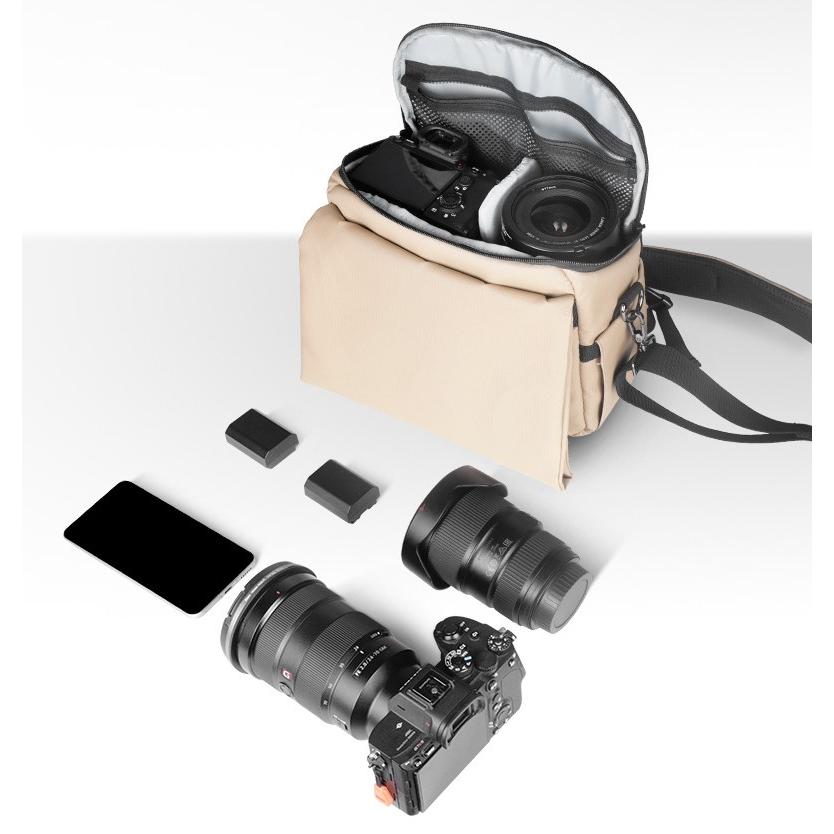 大容量 ショルダーバッグ 男女兼用 防水 超軽量 旅行 ビジネス レジャー カメラバッグ 一眼レフカメラバッグ 3カラー 010 |  | 05