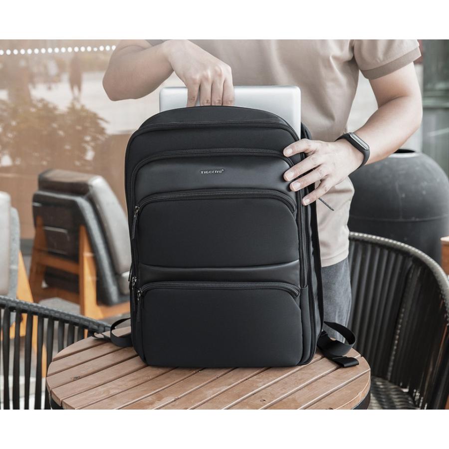 多機能 メンズ リュック バックパック スリムでスタイリッシュな3Dデザインバッグ 超軽量 防水 通勤 通学 出張 旅行 大容量 2サイズ 013 |  | 12