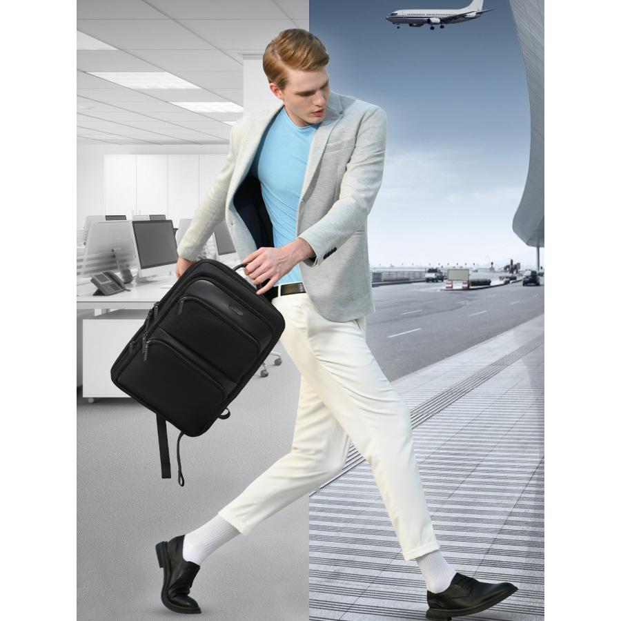 多機能 メンズ リュック バックパック スリムでスタイリッシュな3Dデザインバッグ 超軽量 防水 通勤 通学 出張 旅行 大容量 2サイズ 013 |  | 13