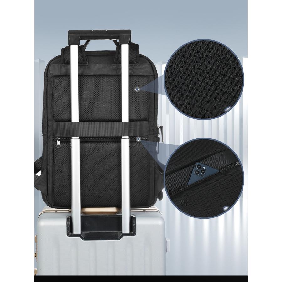 多機能 メンズ リュック バックパック スリムでスタイリッシュな3Dデザインバッグ 超軽量 防水 通勤 通学 出張 旅行 大容量 2サイズ 013 |  | 09