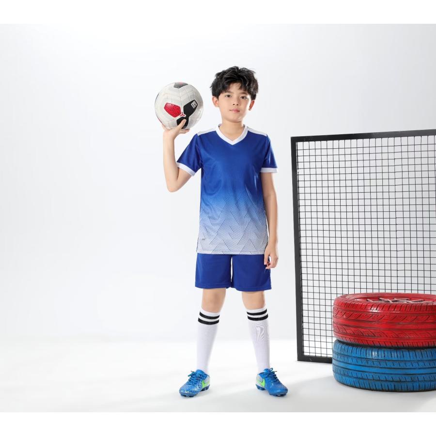 サッカーユニフォーム2、通気性、速乾性、半袖、スポーツ、子供、学生