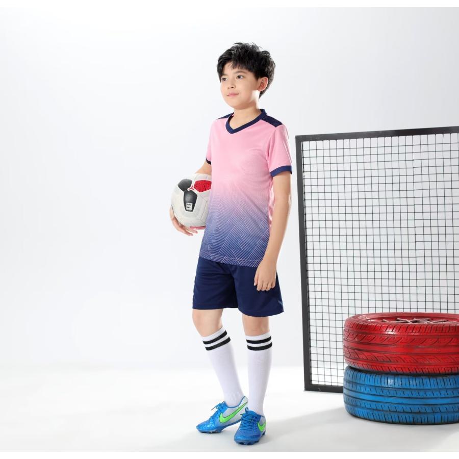 サッカーユニフォーム2、通気性、速乾性、半袖、スポーツ、子供、学生