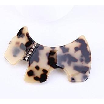 べっ甲風 ヘアバレッタ バレッタ　大人可愛い　ワンちゃん　犬型　ストーン入り　上質　ヘアアクセサリー　レディース　バンス　クリップ　特選バンス | 