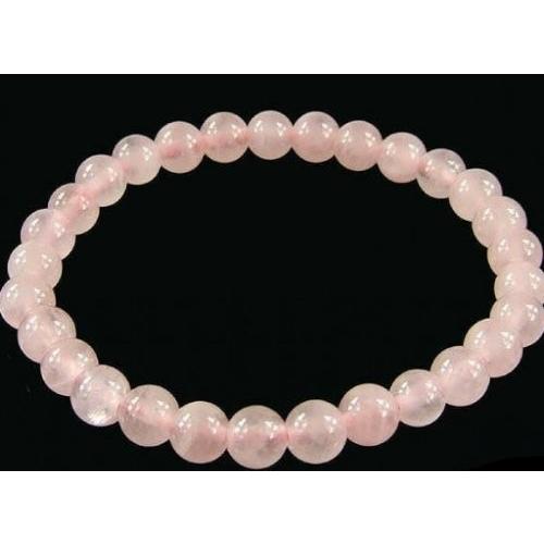 6mm 水晶　ピンククォーツ AAAA天然石 ブレスレット＜シリコンゴムタイプ＞ | ヴァンテーヌ | 02