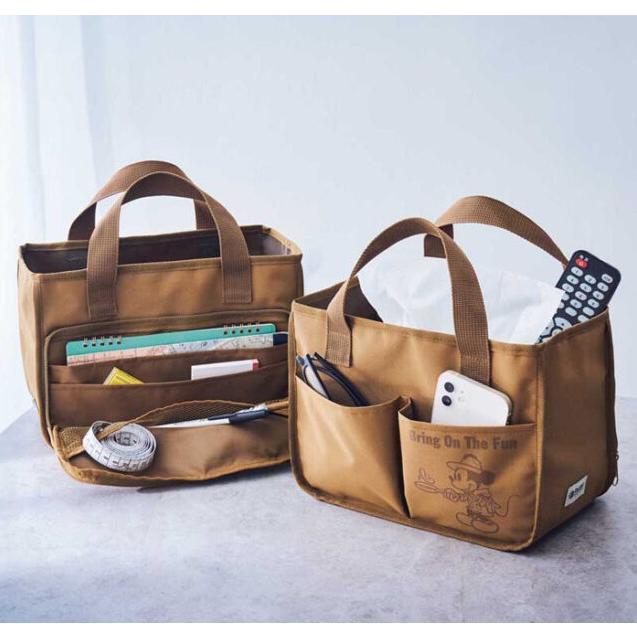 ナノ ユニバース nano universe ミッキーマウスデザイン 自立する 整理収納バッグ 背面にも便利ポケットが付いた バッグ 使いやすいバッグ アウトドア | NANO universe | 05