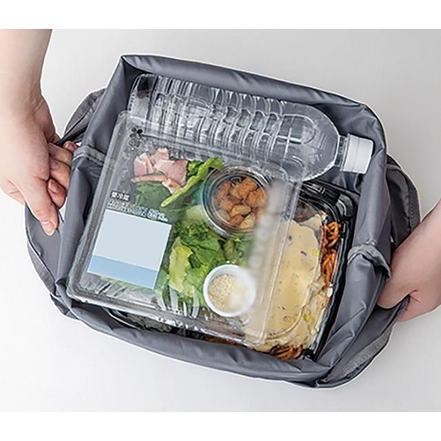 moz（モズ） エコバッグ カラビナ付き グレー トートバッグ