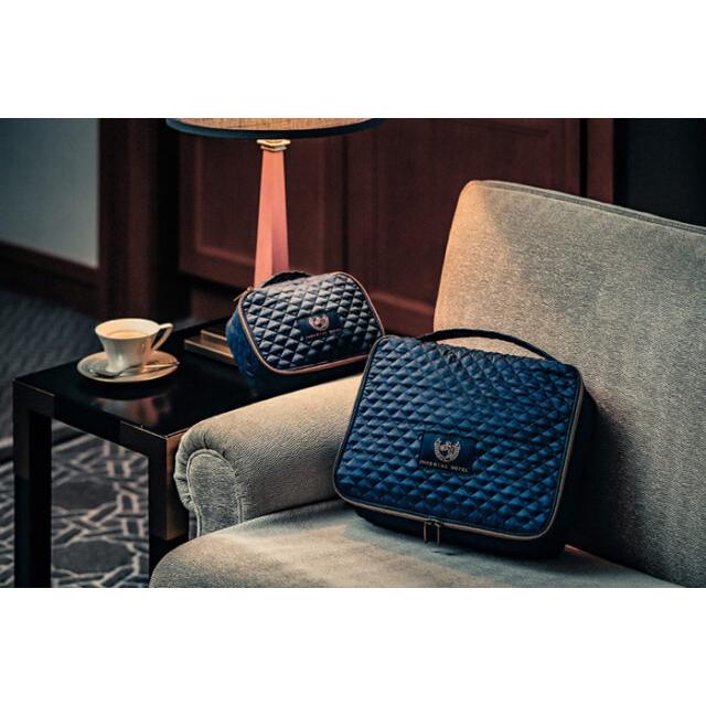 帝国ホテル IMPERIAL HOTEL キルティング ポーチ セット トラベル ポーチ スペシャル アイテム インペリアル ブルー リッチ素材 |  | 01