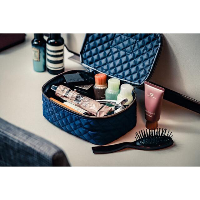 帝国ホテル IMPERIAL HOTEL キルティング ポーチ セット トラベル ポーチ スペシャル アイテム インペリアル ブルー リッチ素材 |  | 07