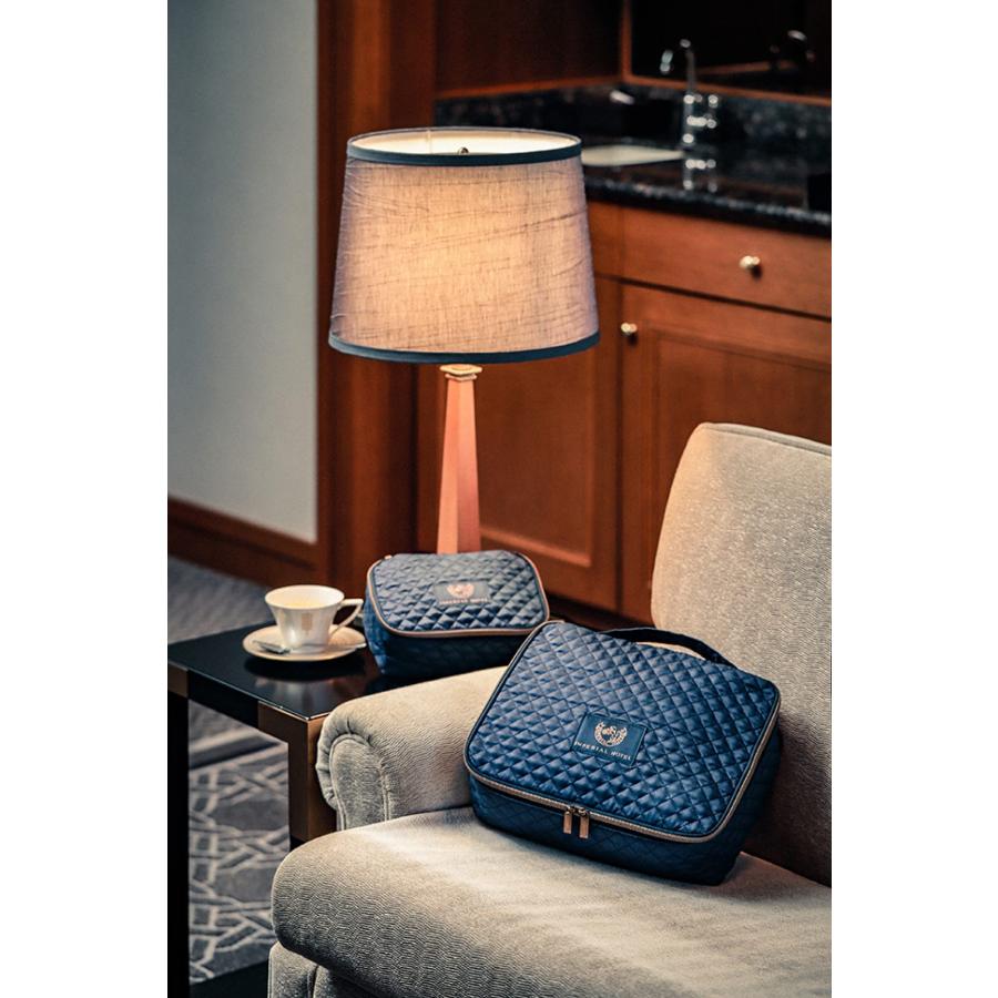 帝国ホテル IMPERIAL HOTEL キルティング ポーチ セット トラベル ポーチ スペシャル アイテム インペリアル ブルー リッチ素材 |  | 08