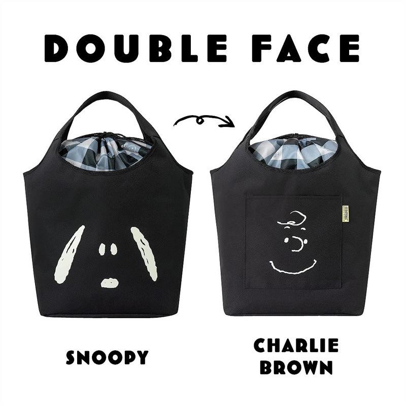 PEANUTS スヌーピー SNOOPY チャーリーブラウン DOUBLE FACE BAG PEANUTS スヌーピー SNOOPY チャーリーブラウン DOUBLE FACE BAG