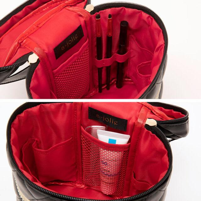 【新品未使用】赤 キルティング 化粧ポーチ 中型 楽天市場】アルティザン＆アーティスト スロープシェイプ・ポーチ 4WP