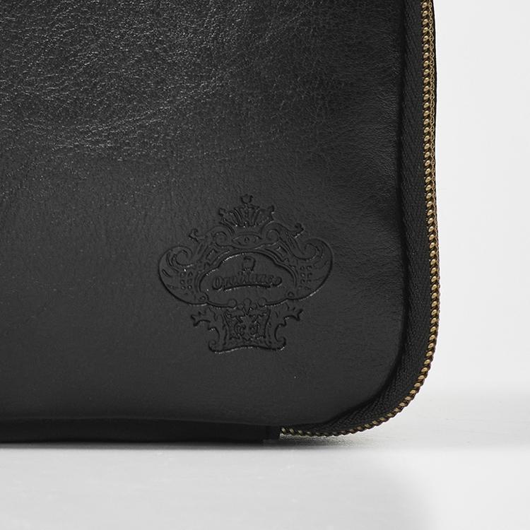 オロビアンコ Orobianco Ｗファスナー収納ケース　上質革　荷物整理　ハンドバッグ　ミニバッグ　ファスナー付き　メンズ収納 | Orobianco | 02