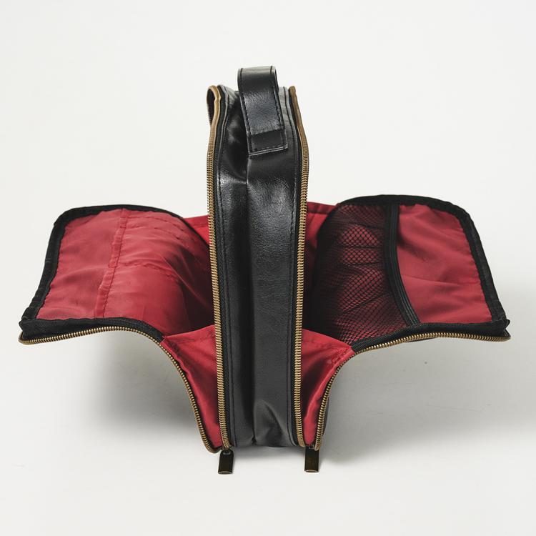 オロビアンコ Orobianco Ｗファスナー収納ケース　上質革　荷物整理　ハンドバッグ　ミニバッグ　ファスナー付き　メンズ収納 | Orobianco | 03