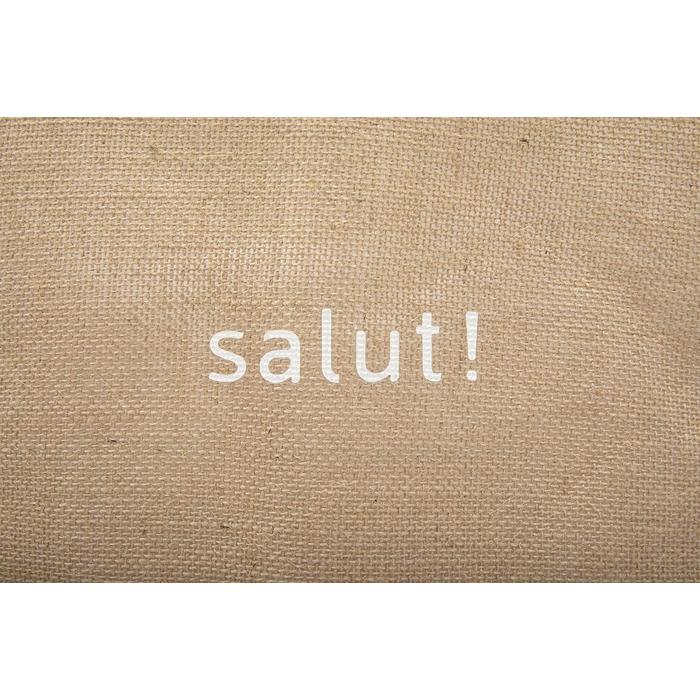 サリュ salut! ビッグ ジュートバッグ ジュート素材 キャンバス生地 コンビ おしゃれなバッグ デザインバッグ トートバッグ 大容量 | salut! | 02