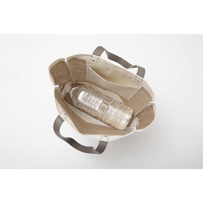 サリュ salut! ビッグ ジュートバッグ ジュート素材 キャンバス生地 コンビ おしゃれなバッグ デザインバッグ トートバッグ 大容量 | salut! | 06