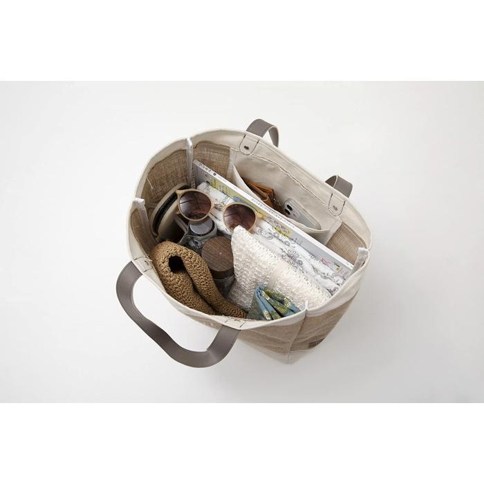 サリュ salut! ビッグ ジュートバッグ ジュート素材 キャンバス生地 コンビ おしゃれなバッグ デザインバッグ トートバッグ 大容量 | salut! | 09