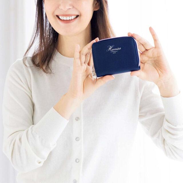 Harriss（ハリス） ボックス型 小銭入れつき レザー調 じゃばら ミニ