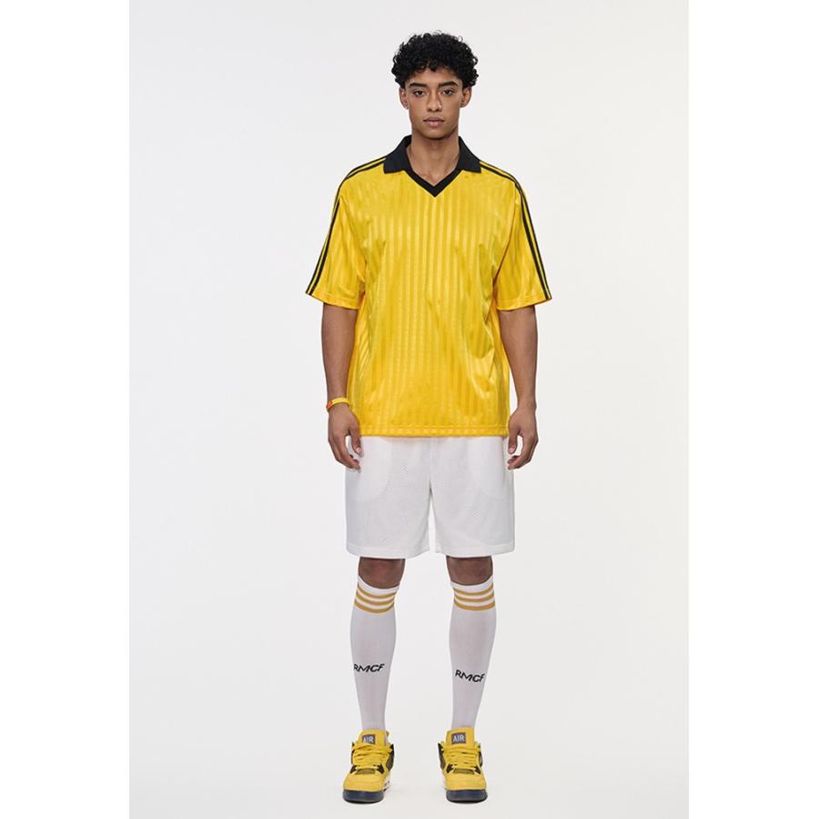 ユニセックス Tシャツ 軽くて 涼しい ストライプ柄 サッカーユニフォーム風 ワイドバージョン 速乾性 に優れた 軽量 Tシャツ 男女OK　DX8843 |  | 16