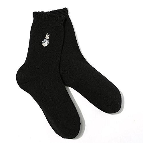 PETER RABBIT　ピーターラビット　シンプル　うさぎ　刺繍入り　ソックス　靴下　可愛い靴下　2足セット | ピーターラビット | 01