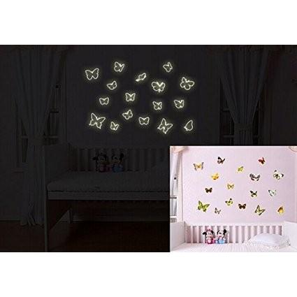 蛍光シール　幼稚園　保育室　光るシール　蝶々　　ウォールステッカー　　ウォール　ステッカー　　ポスター　　壁シール | Disney | 02