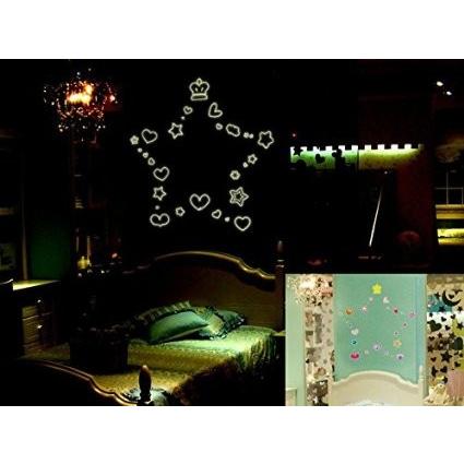 蛍光シール　幼稚園　保育室　光るシール　ハート　たくさん　　ウォールステッカー　　ウォール　ステッカー　　ポスター　　壁シール | Disney | 01