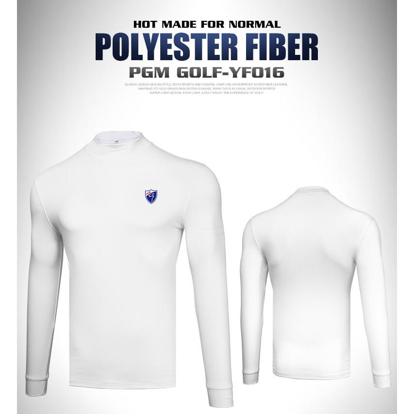 PGM 秋冬用　ゴルフウェア　メンズウェア　長袖　アンダーシャツ　インナーシャツ　タートルネック　裏起毛　高弾力性　保温　あたたかい　かるい |  | 01