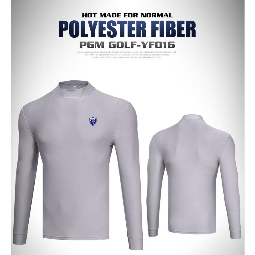 PGM 秋冬用　ゴルフウェア　メンズウェア　長袖　アンダーシャツ　インナーシャツ　タートルネック　裏起毛　高弾力性　保温　あたたかい　かるい |  | 02