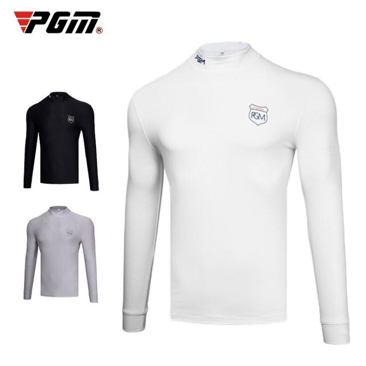 PGM 秋冬用　ゴルフウェア　メンズウェア　長袖　アンダーシャツ　インナーシャツ　タートルネック　弾力性　保温 | 