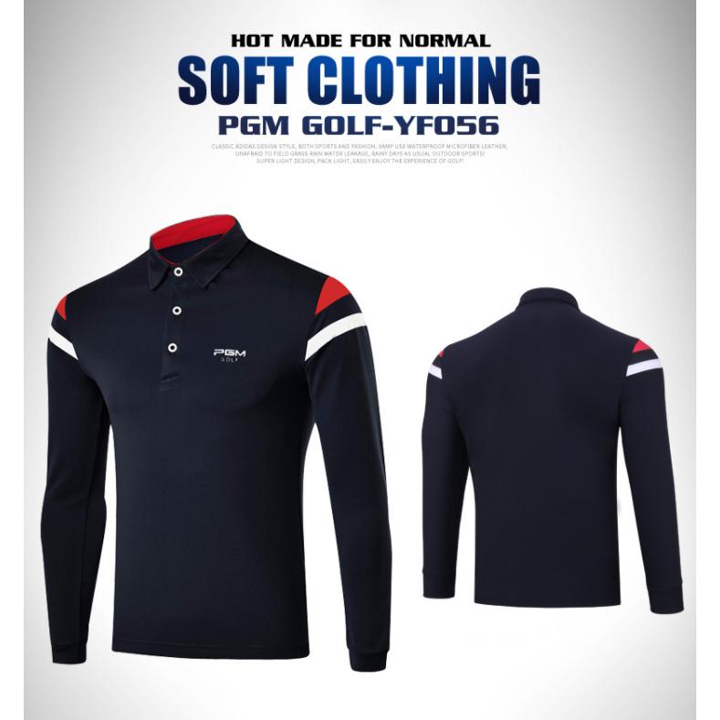 PGM 新作 秋冬用　紳士　ゴルフメンズウェア メンズウェア　スポーツウェア　長袖　ポロシャツ　試合用　動きやすい　吸汗　 |  | 03