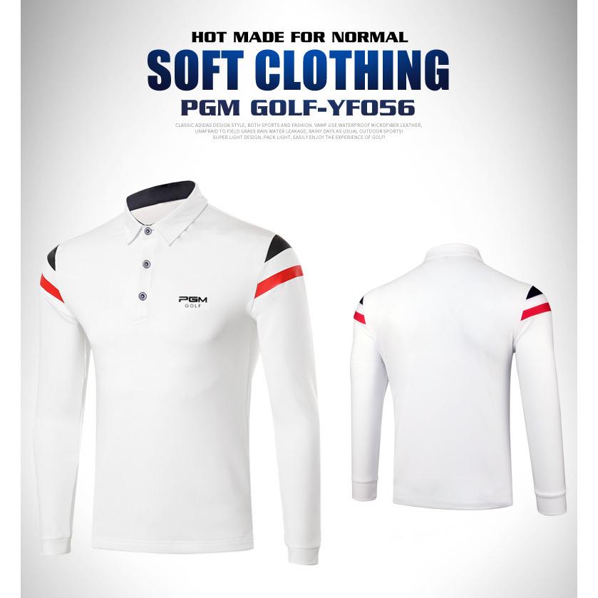 PGM 新作 秋冬用　紳士　ゴルフメンズウェア メンズウェア　スポーツウェア　長袖　ポロシャツ　試合用　動きやすい　吸汗　 |  | 04