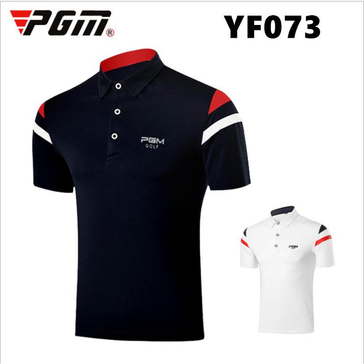 PGM 夏用　ゴルフメンズウェア　メンズウェア　半袖シャツ　半袖ポロシャツ　試合用　練習用　速乾性　吸汗　通気性　ストレッチ性　弾力性　シンプル　　　 | 