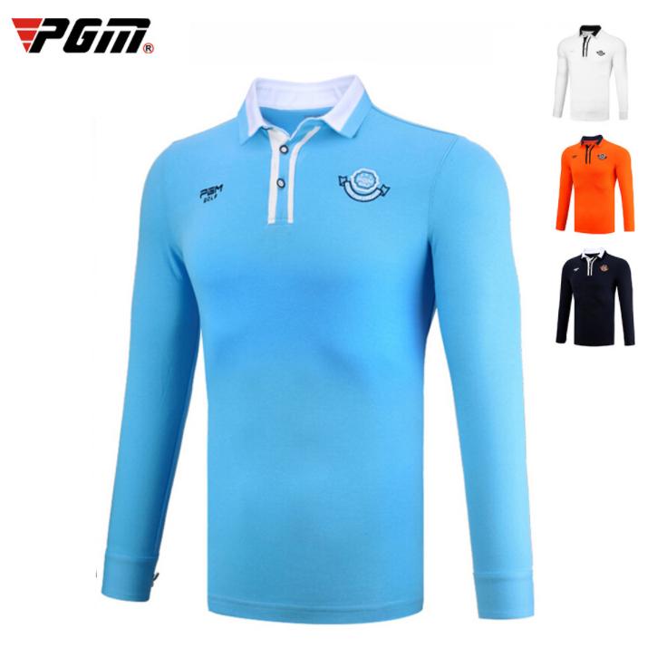 PGM 秋冬用　紳士　ゴルフメンズウェア メンズウェア　スポーツウェア　長袖　Tシャツ　ポロシャツ　試合服　ユニフォーム　弾力性　吸汗　保温　 | 