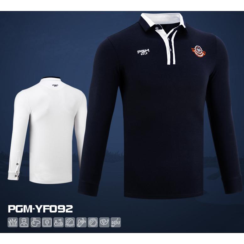 PGM 秋冬用　紳士　ゴルフメンズウェア メンズウェア　スポーツウェア　長袖　Tシャツ　ポロシャツ　試合服　ユニフォーム　弾力性　吸汗　保温　 |  | 01