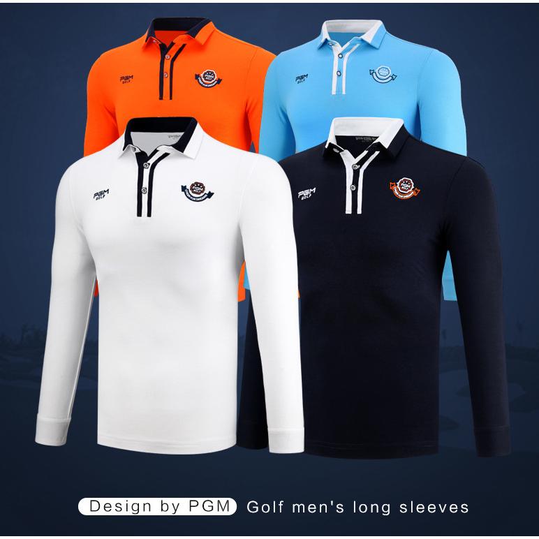 PGM 秋冬用　紳士　ゴルフメンズウェア メンズウェア　スポーツウェア　長袖　Tシャツ　ポロシャツ　試合服　ユニフォーム　弾力性　吸汗　保温　 |  | 02