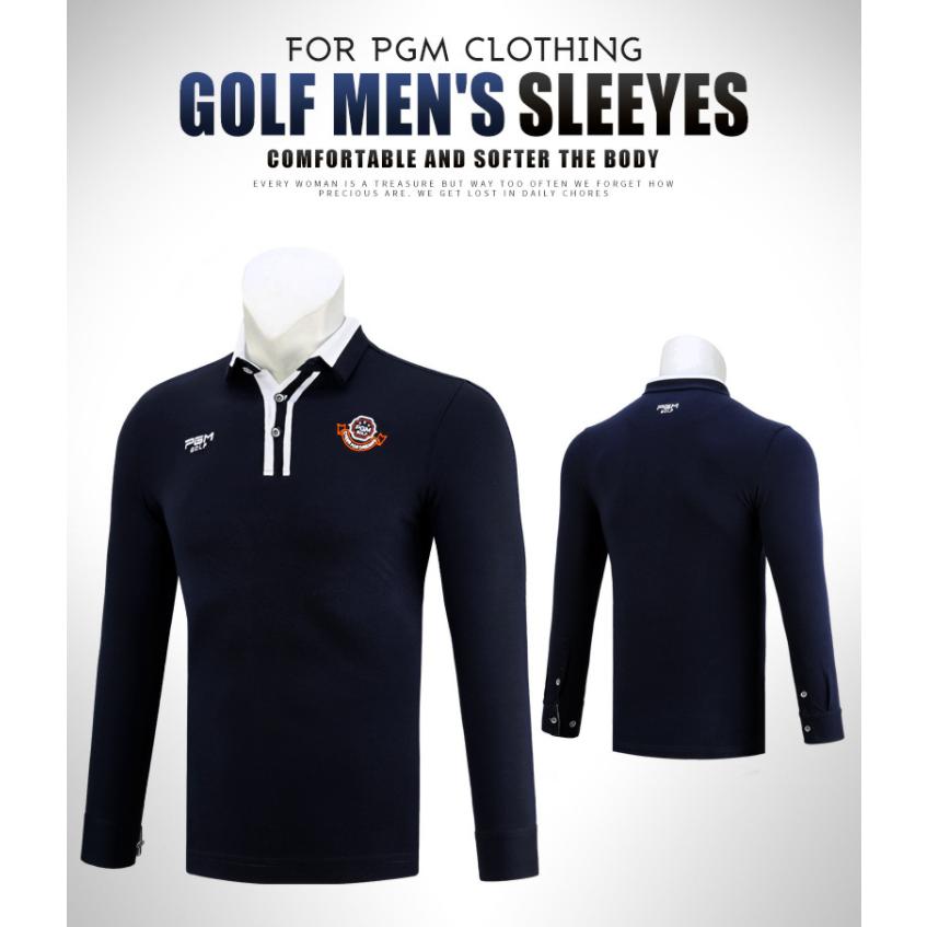 PGM 秋冬用　紳士　ゴルフメンズウェア メンズウェア　スポーツウェア　長袖　Tシャツ　ポロシャツ　試合服　ユニフォーム　弾力性　吸汗　保温　 |  | 03
