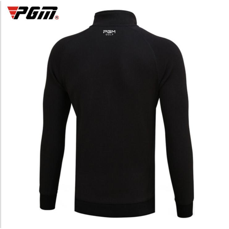 PGM 秋冬用　ゴルフメンズウェア　メンズウェア　長袖パーカー　長袖トレーナー　ハーフジップ　立ち襟　防寒　保温　裏起毛　暖かい　シンプル　ブラック |  | 02