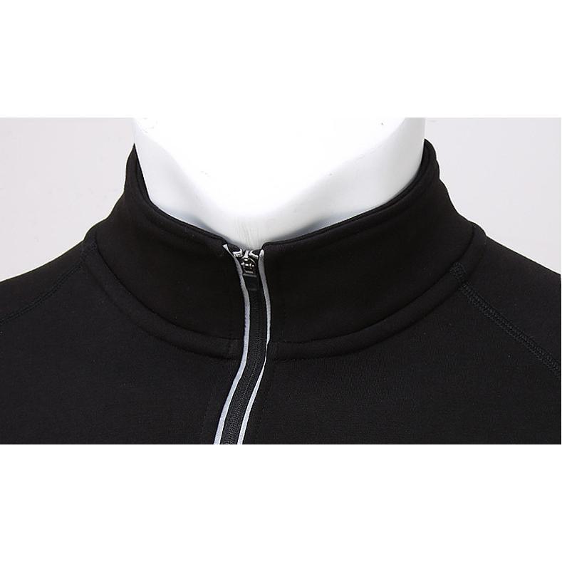 PGM 秋冬用　ゴルフメンズウェア　メンズウェア　長袖パーカー　長袖トレーナー　ハーフジップ　立ち襟　防寒　保温　裏起毛　暖かい　シンプル　ブラック |  | 04