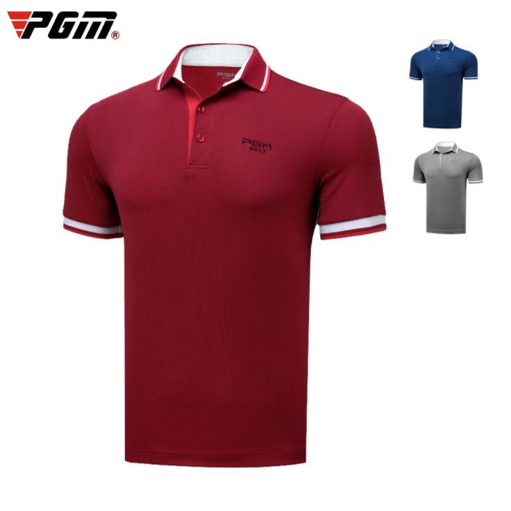 PGM 夏用 メンズウェア　ゴルフメンズウェア　半袖Tシャツ　ポロシャツ　 試合着　ユニフォーム　速乾性　吸汗　通気性　弾力性　シンプル カジュアル |  | 01