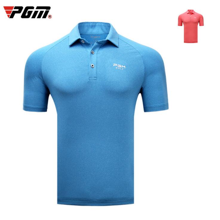 PGM 夏用 メンズウェア　ゴルフメンズウェア　半袖Tシャツ　ポロシャツ　 試合着　ユニフォーム　速乾性　吸汗　通気性　弾力性　やわらかい　シンプル | 