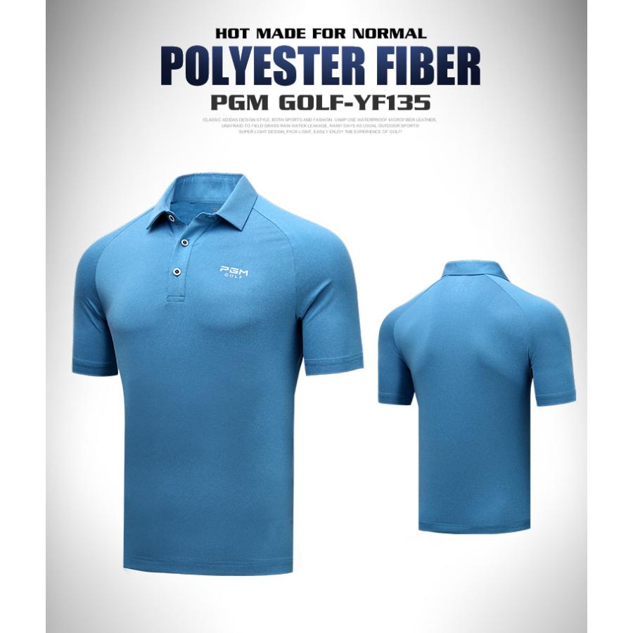 PGM 夏用 メンズウェア　ゴルフメンズウェア　半袖Tシャツ　ポロシャツ　 試合着　ユニフォーム　速乾性　吸汗　通気性　弾力性　やわらかい　シンプル |  | 04
