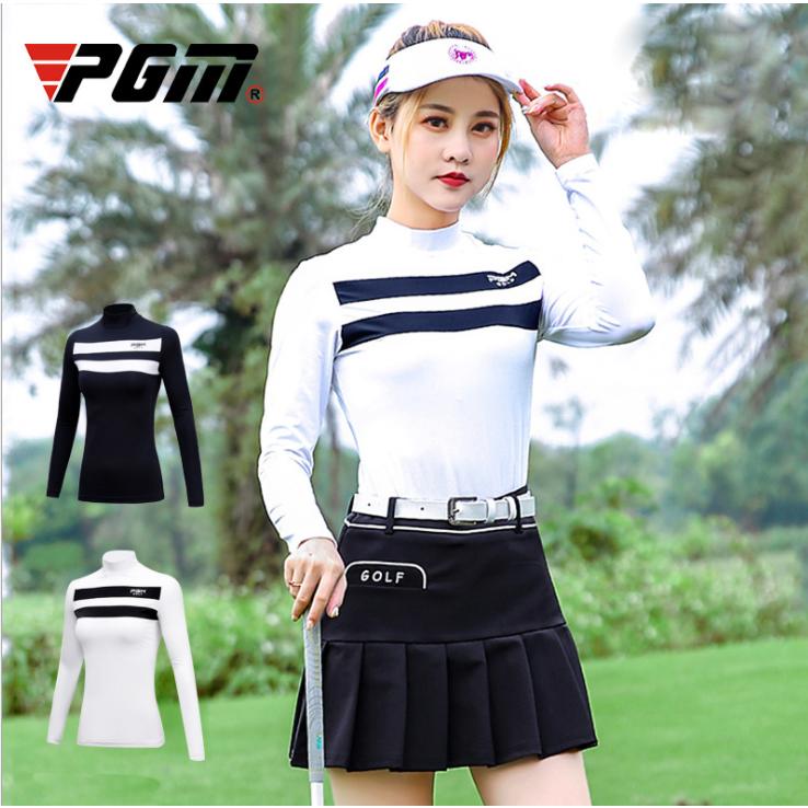 PGM 秋冬用　ゴルフウェア　レディース　スポーツウェア　長袖　インナーシャツ　アンダーシャツ　高弾力性　通気性　吸汗速乾　二色ミックス　シンプル |  | 01