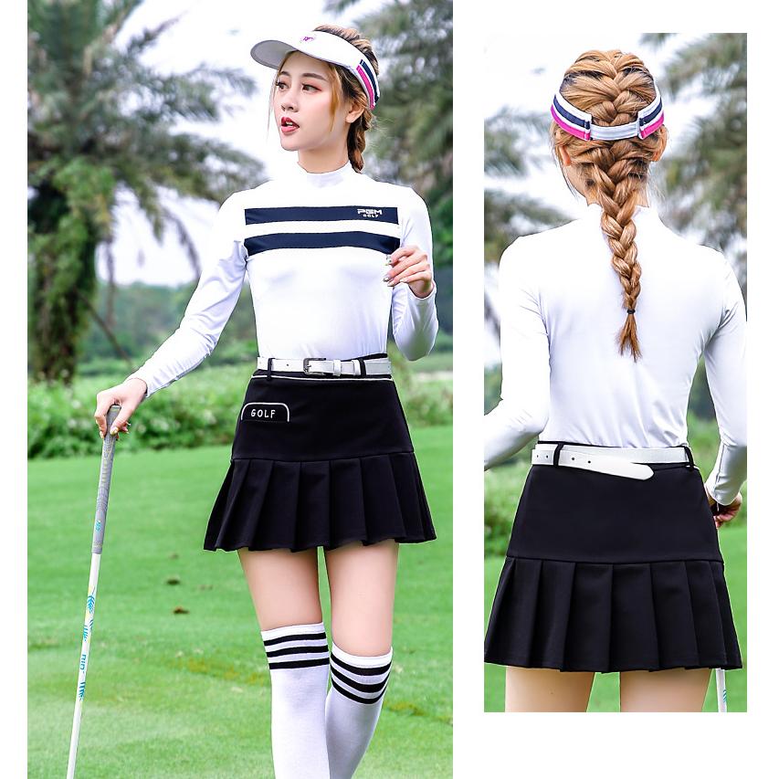 PGM 秋冬用　ゴルフウェア　レディース　スポーツウェア　長袖　インナーシャツ　アンダーシャツ　高弾力性　通気性　吸汗速乾　二色ミックス　シンプル |  | 04