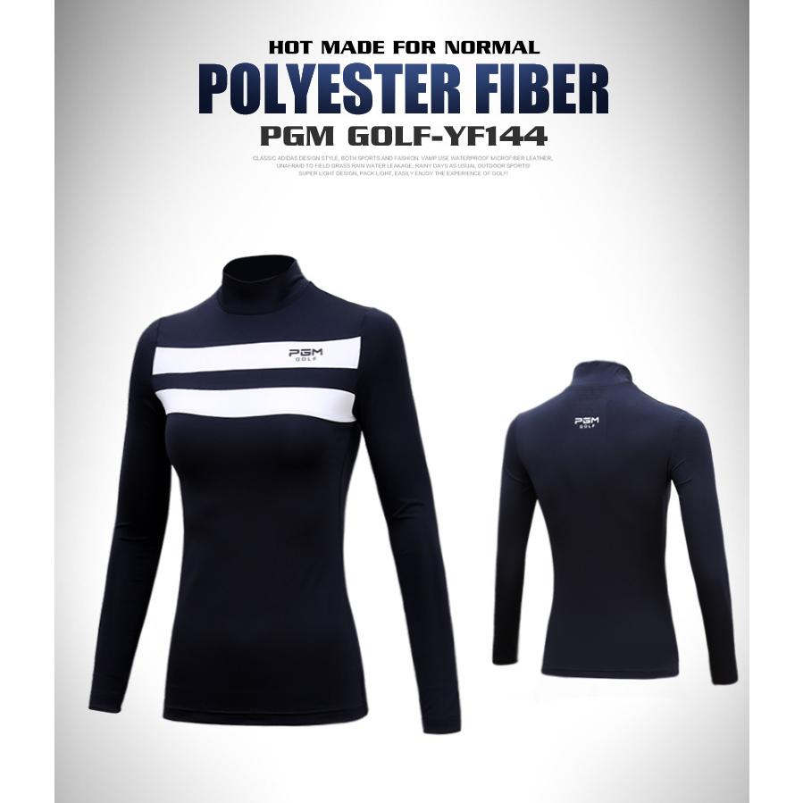 PGM 秋冬用　ゴルフウェア　レディース　スポーツウェア　長袖　インナーシャツ　アンダーシャツ　高弾力性　通気性　吸汗速乾　二色ミックス　シンプル |  | 08