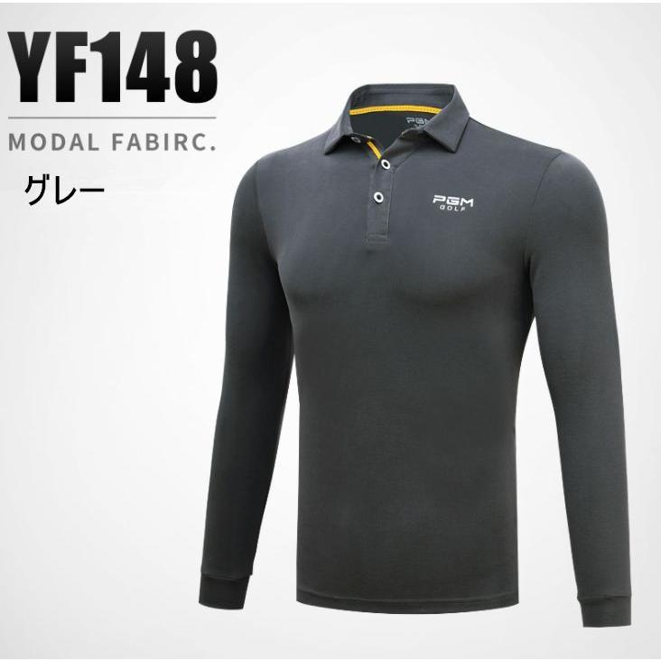 PGM 秋冬用　紳士　ゴルフメンズウェア メンズウェア　長袖　Tシャツ　ポロシャツ　試合服　ユニフォーム　くすみカラー　弾力性　吸汗 |  | 07
