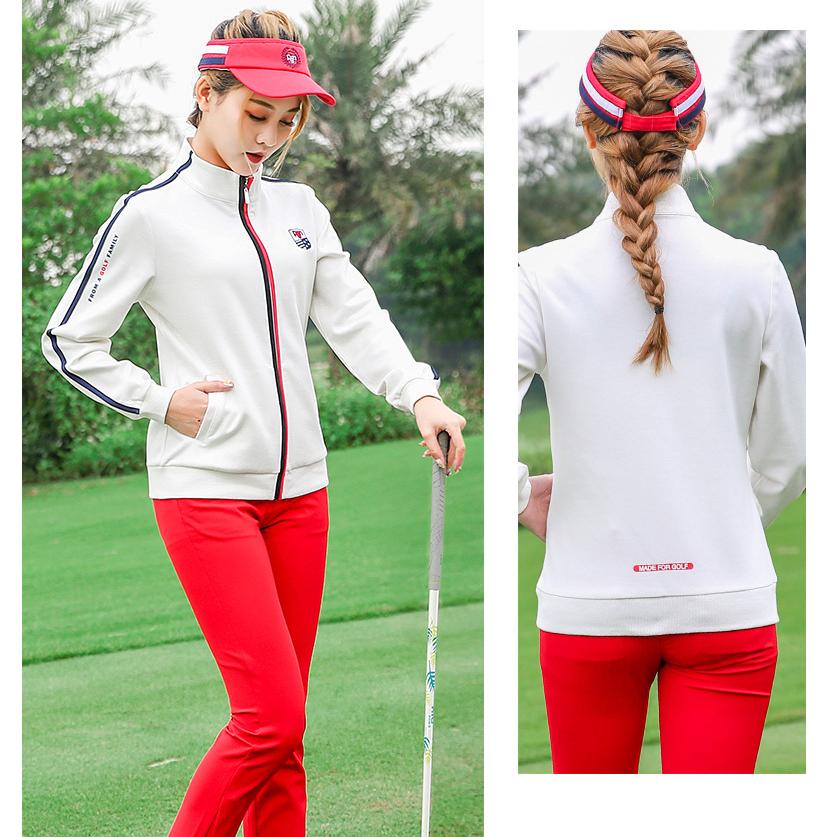 PGM 秋冬用　ゴルフウェア　レディースウェア　アウター　ジャケット　長袖　ジップアップブルゾン　立ち襟　ストレッチ性　保温　防水　軽い　シンプル |  | 06