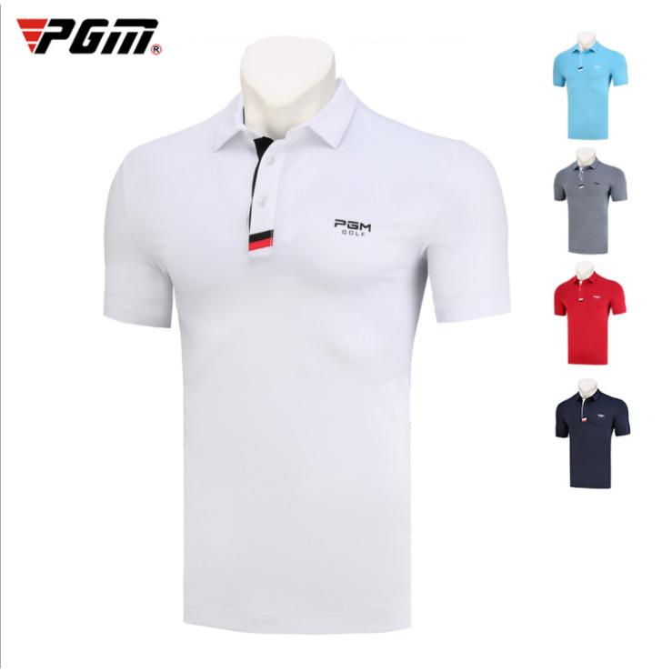 PGM 夏用 メンズウェア　ゴルフメンズウェア　半袖Tシャツ　ポロシャツ 試合着　ユニフォーム　速乾性　吸汗　通気性　高弾力　多色展開 | 