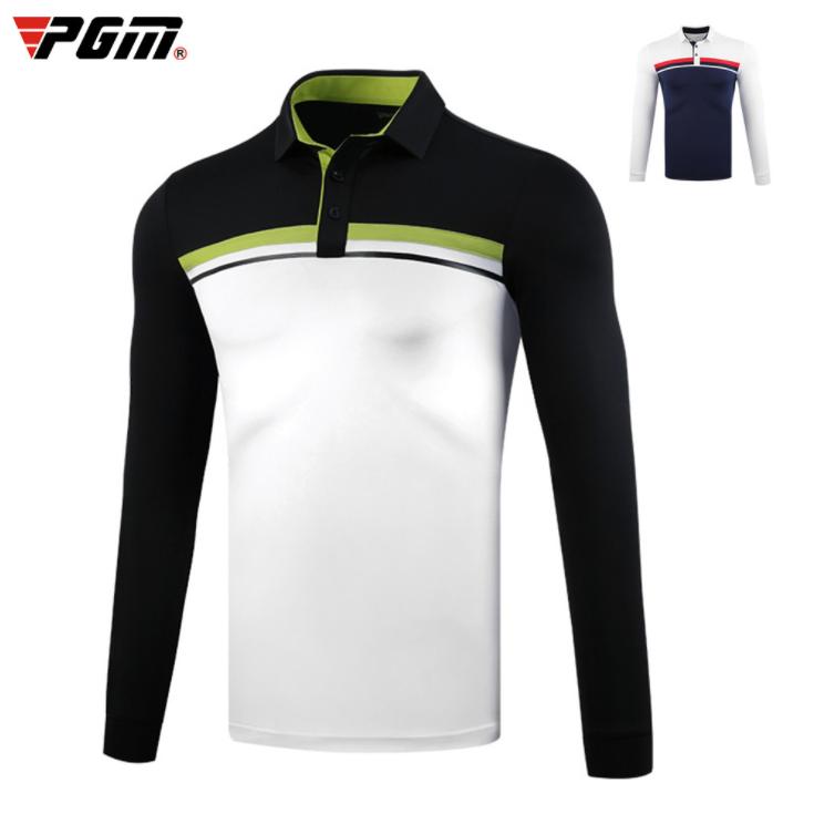 PGM 秋冬用　紳士　ゴルフメンズウェア メンズウェア　スポーツウェア　長袖　Tシャツ　ポロシャツ　弾力性　動きやすい　吸汗　保温　 | 