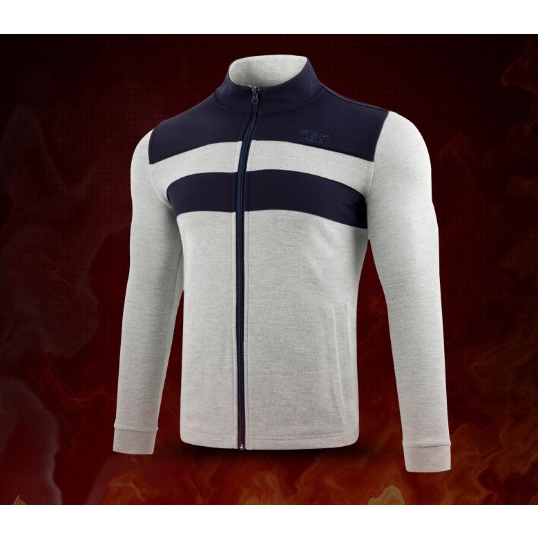 PGM 秋冬用　ゴルフウェア　メンズウェア　アウター　セーター　ニット　保温　防寒　ヒートテック機能　やわらかい　立ち襟　シンプル　二色ミックス |  | 02